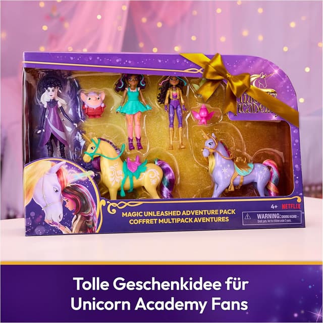 Thumbnail 6 de Unicorn Academy Abenteuer-Set mit Ravenzella, Sophia, AVA, Wildstar, Leaf & weiteren Figuren (ca. 12 cm) – für Kinder ab 4 Jahren
