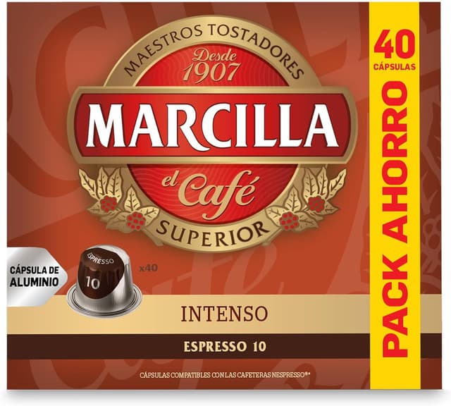 Thumbnail 1 de Marcilla Café Cápsulas Intenso para Nespresso ☕️ - 40 unidades
