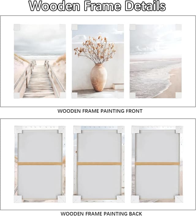 Thumbnail 4 de Pfad zum Meer 3er Leinwandbild Set