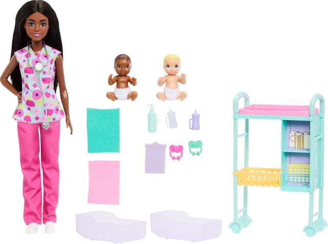 Thumbnail 6 de Barbie Careers Baby Doctor Playset with 2 Babies