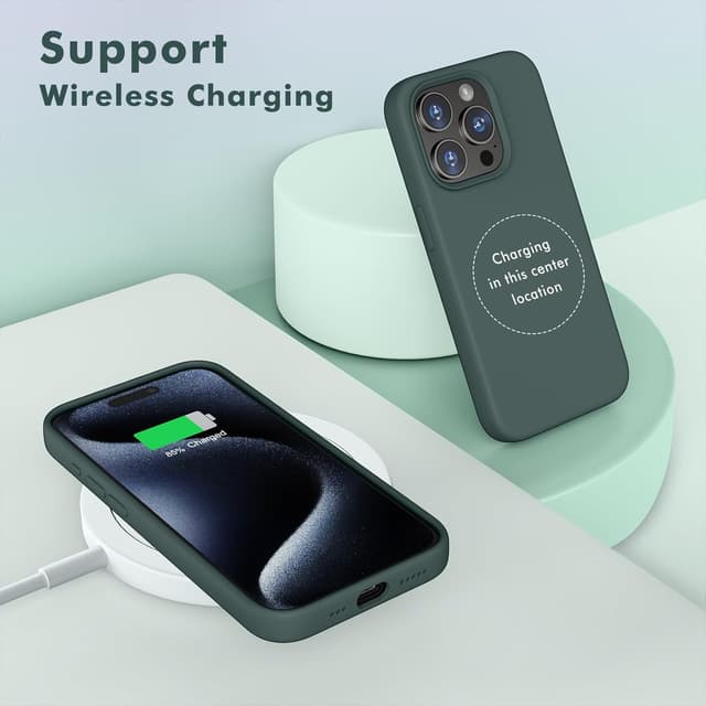 Detalle de TIIXXA iPhone 15 Pro silicone case 6.1-inch