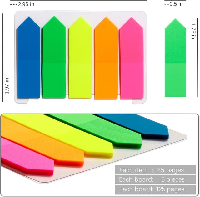 Detalle 2 de KIFZM Pfeil Index Marker 1500 StĂŒck đ·