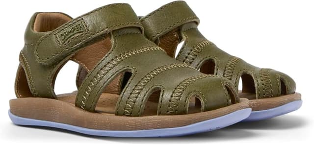 Detalle de Camper Baby Jungen Bicho 80372 Fisherman in Mittelgrün aus Rindsleder