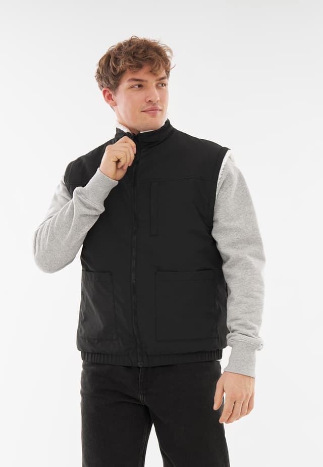 Detalle 2 de Johnny Urban Bryson : gilet polaire réversible 2 en 1 sans manches teddy