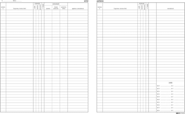 Detalle 2 de EDIPRO E2839 Registro arrivi partenze 47 pagine