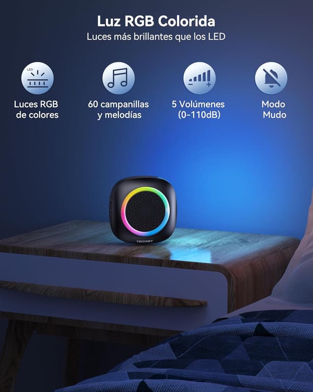 Thumbnail 2 de TECKNET Timbre Inalambrico Exterior 400m 📢