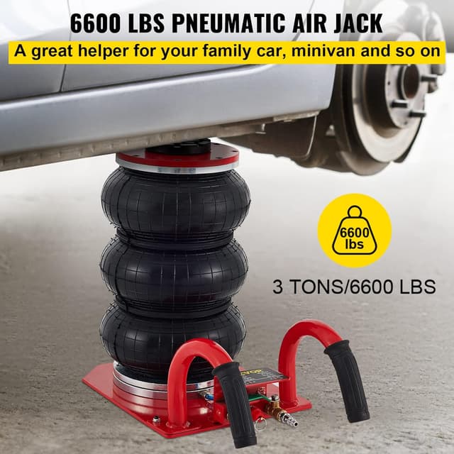 Detalle 2 de VEVOR Air Jack 3 Ton triple bag