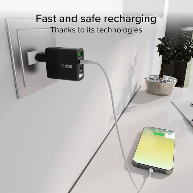 Thumbnail 5 de SBS Cargador USB-C 65 W con pantalla LCD
