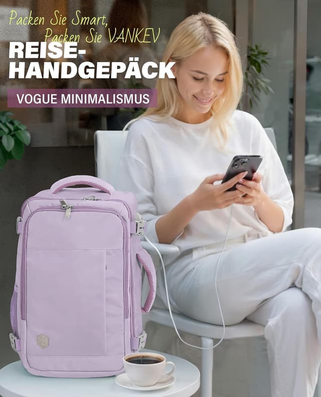 Detalle 2 de VANKEV Handgepäck Rucksack 20 L
