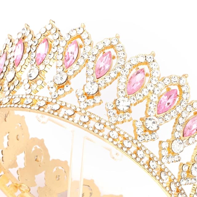 Thumbnail 4 de KEUKORZ Rosa Gold Tiara Braut Tiara Diamantkranz