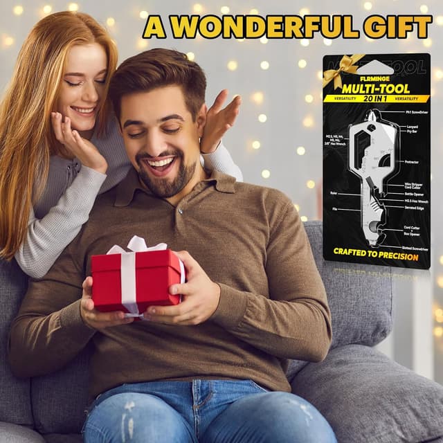 Thumbnail 6 de Key Shaped Pocket Multitool 20-in-1 keychain