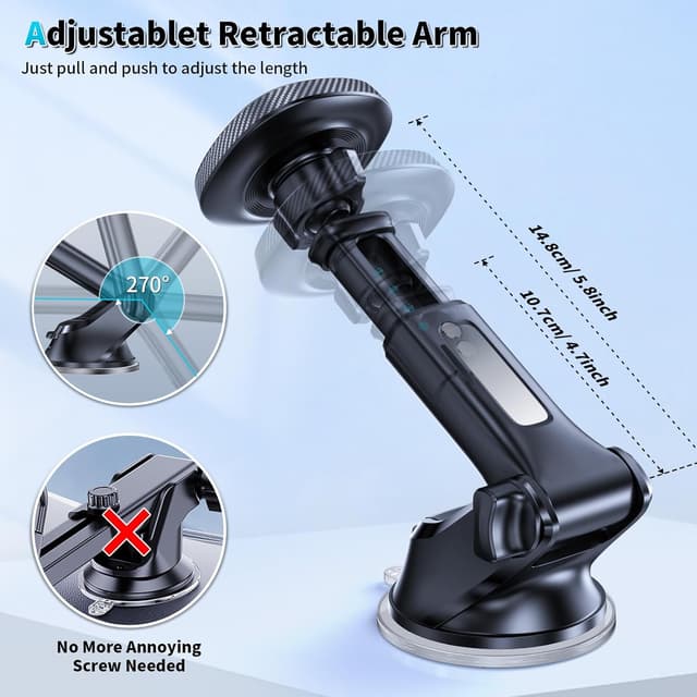 Detalle de APPS2Car MagSafe car phone holder