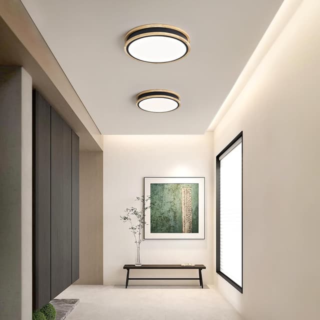 Detalle 2 de Vikaey Runde LED-Deckenleuchte 30 cm 24 W