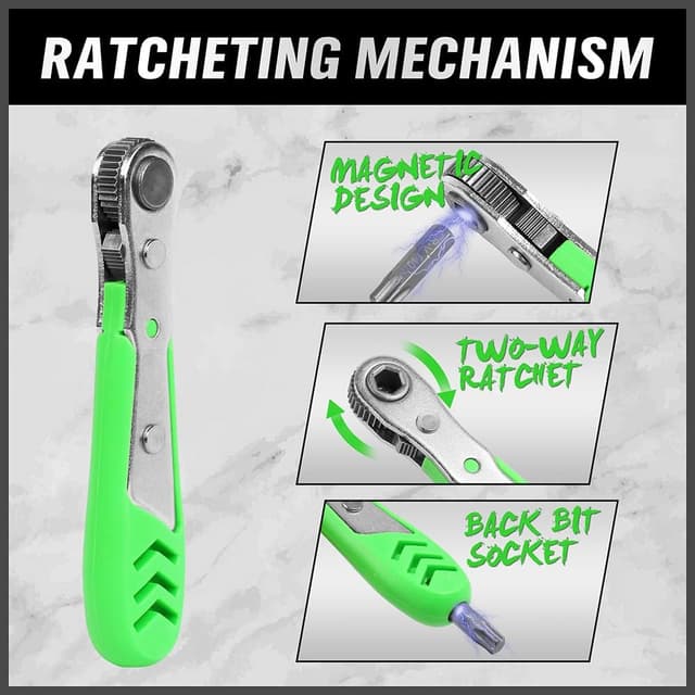 Detalle 2 de SWANLAKE 232-piece security screwdriver bit set with ratchet, nut driver and magnetic holders