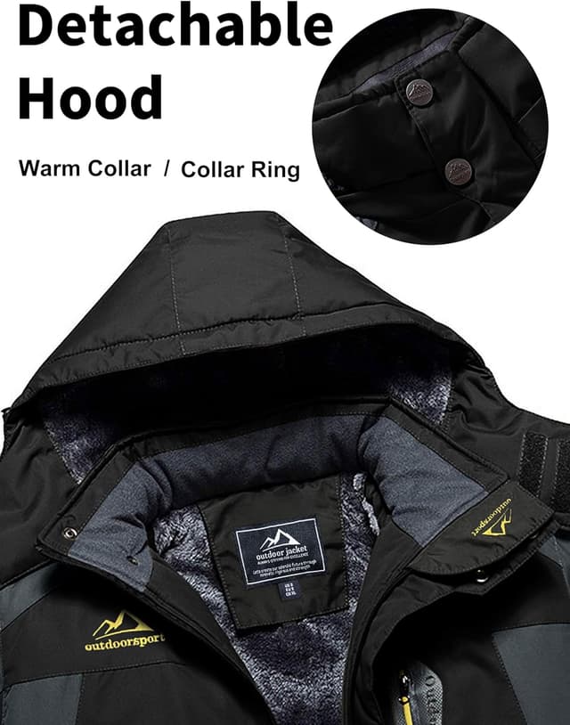 Thumbnail 5 de MAGCOMSEN Herren Winter Fleecejacke wasserdicht