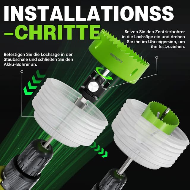 Thumbnail 5 de METOTY Bi-Metall-Lochsäge 19–68mm