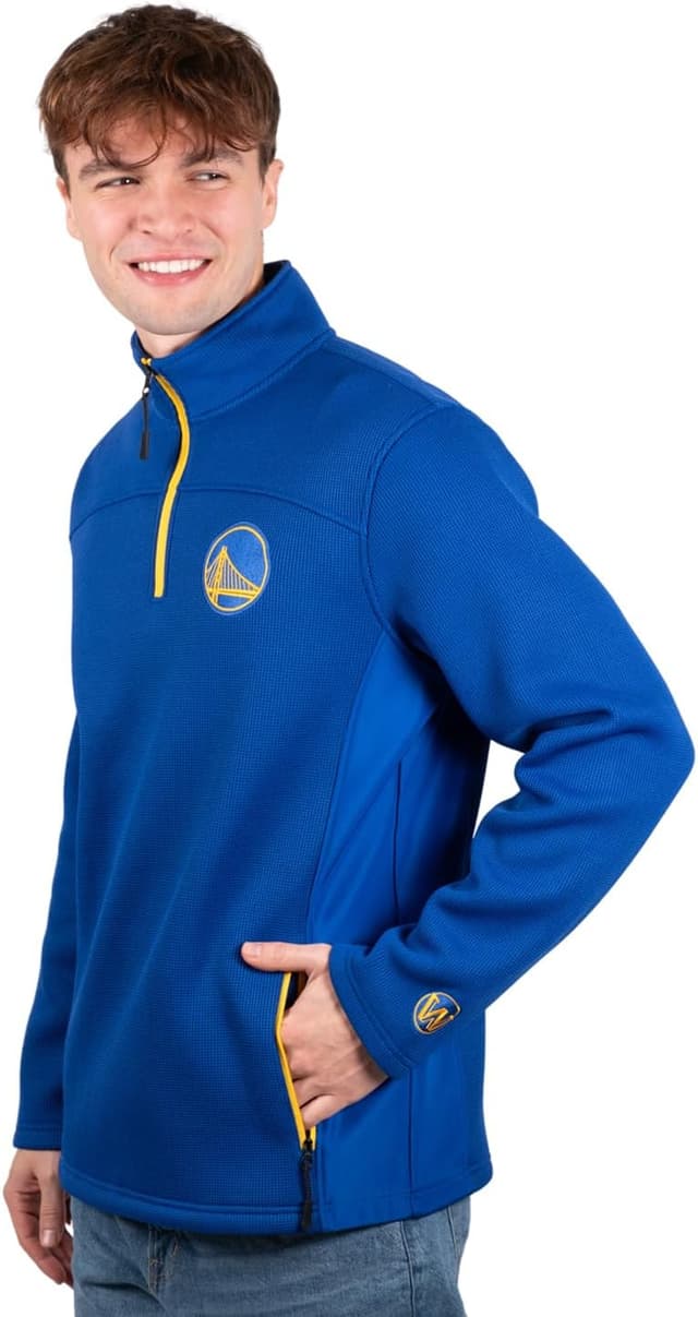 Thumbnail 6 de Ultra Game Men’s NBA Official Super Soft Quarter Zip Sweatshirt with Zipper Pockets