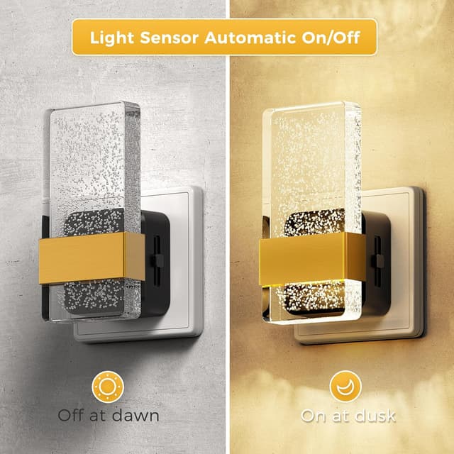 Detalle de LOHAS-LED Nachtlicht-Steckdose mit Dämmerungssensor (3000K warmweiß) – dimmbar 0–100 lm, 1 Stück