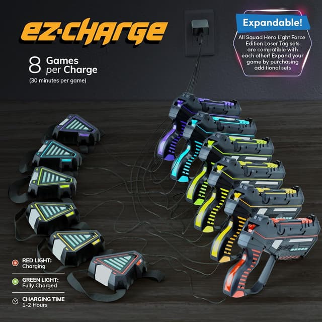 Detalle 1 de Squad Hero 6-Pack Rechargeable Laser Tag