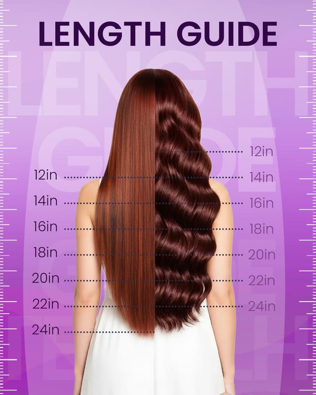 Detalle 2 de LaaVoo Invisible Clip-in Extensions aus Echthaar, dunkelbraun (#2) – 40 cm, 4 Clips (4 Stk., 80 g)