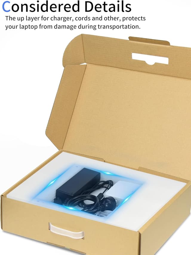 Detalle de Orionstar laptop box with protection foam (up to 17.3-inch) for secure shipping and posting