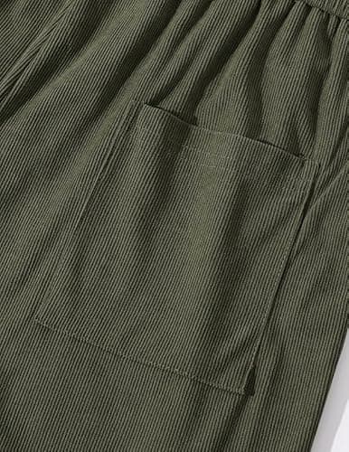 Thumbnail 8 de TARAINYA Corduroy Kurze Hosen Herren aus Baumwolle mit Kordelzug und Taschen
