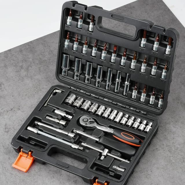 Thumbnail 6 de 53-Piece 1/4" Socket Set for Car and Bike