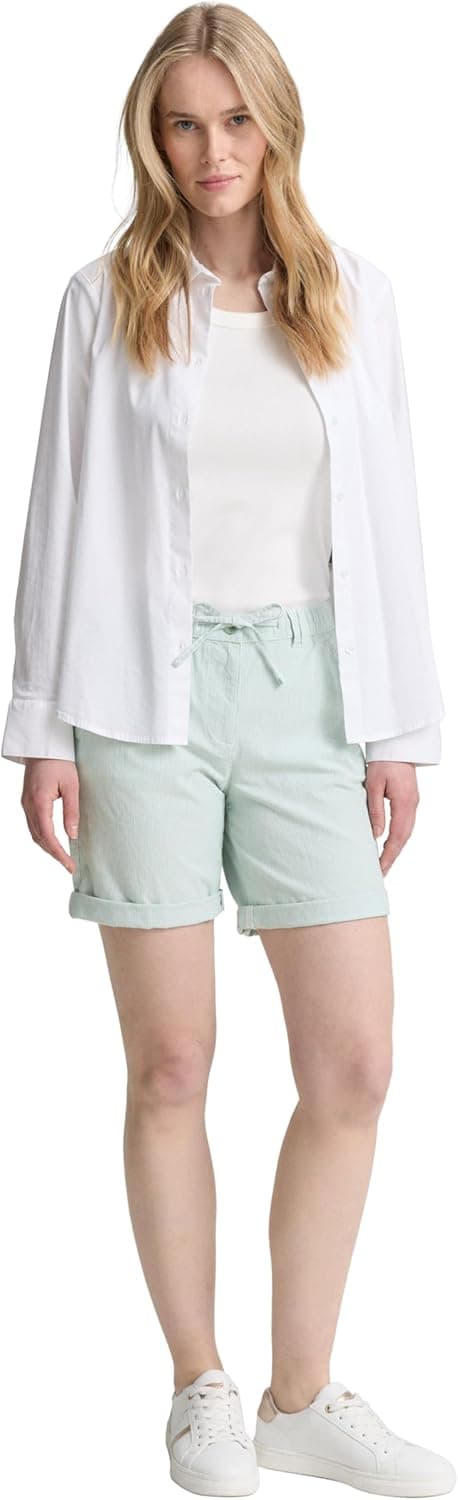 Detalle de TOM TAILOR Bermuda Shorts Donna: comodi e facili da abbinare per l’estate