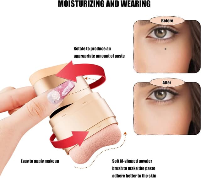 Thumbnail 4 de Correttore Catlinez 2 in 1: copre acne, imperfezioni e occhiaie con pennello morbido (40 g) naturale