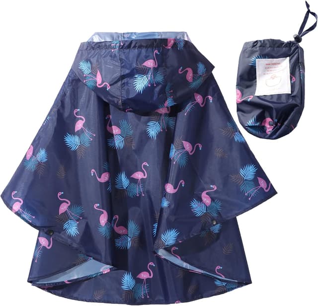 Detalle 2 de QIKADO Regenponcho Kinder wasserdicht faltbar für 1–12 Jahre