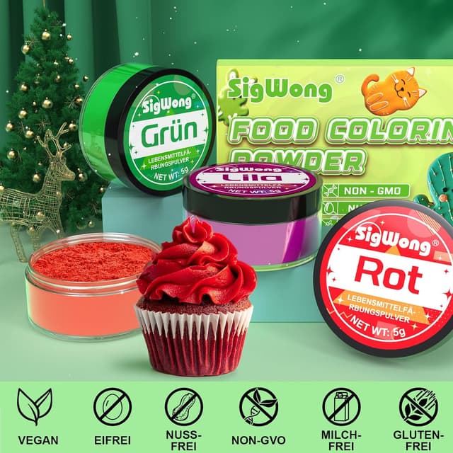 Thumbnail 2 de Lebensmittelfarbe Pulver 6 Neon Farben