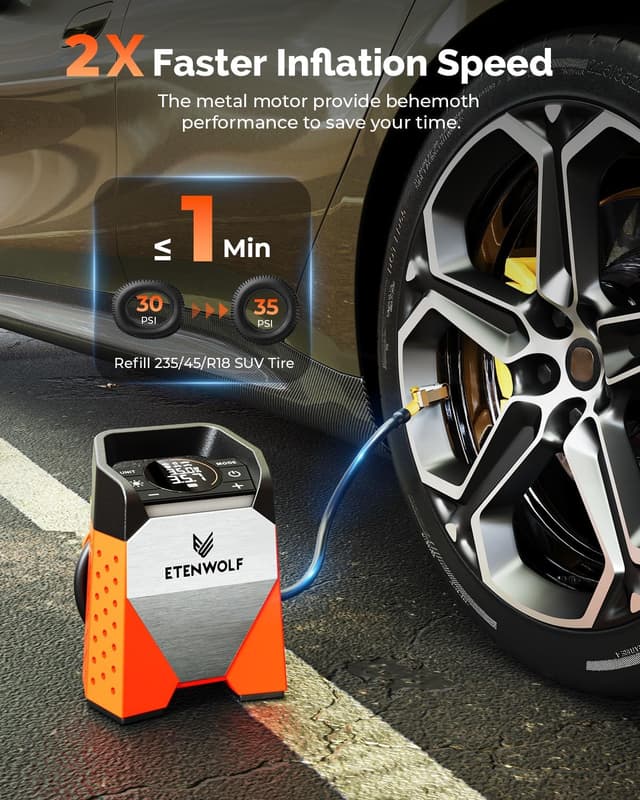 Detalle 2 de ETENWOLF ZEPHYR S3 Tire Inflator 160 PSI