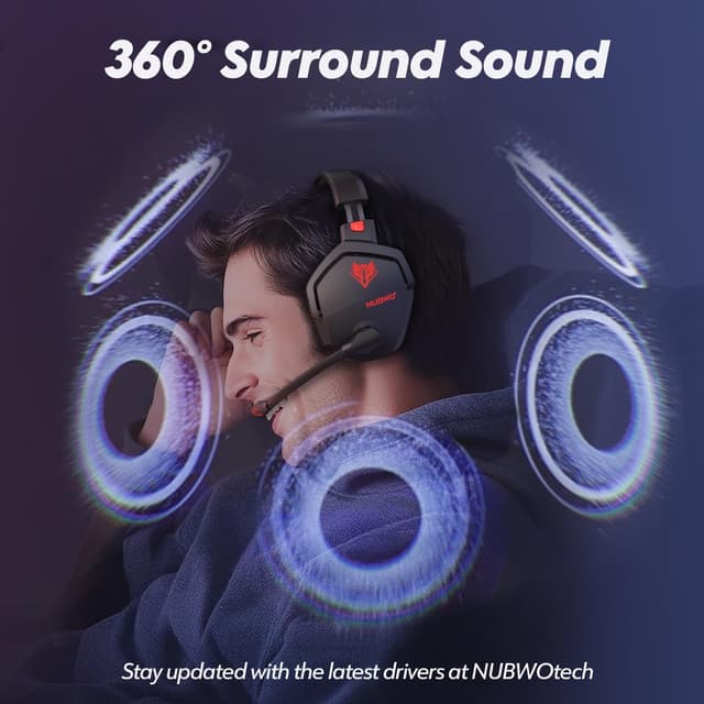 Detalle 2 de NUBWO G06 Gaming-Headset Dual Wireless mit 50 mm