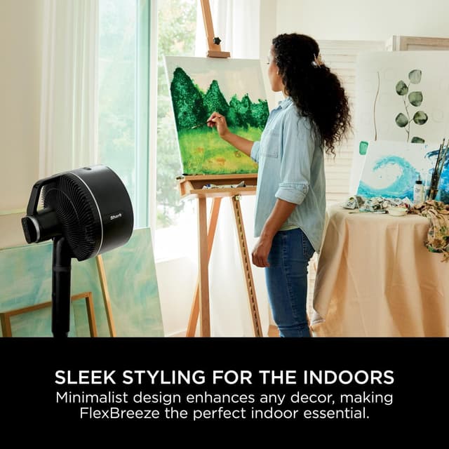 Detalle de Shark FlexBreeze FA220UK 12 in 1 Hybrid Portable Fan with Remote & Misting Attachment