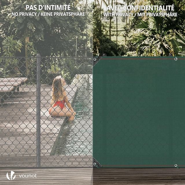 Thumbnail 2 de VOUNOT Malla Sombreo 1×10 m 230 g/m² para jardín 🪴