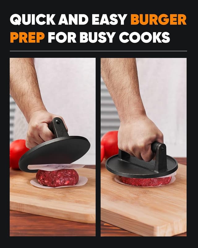 Detalle 2 de HULISEN 6.5 inch smashed burger press