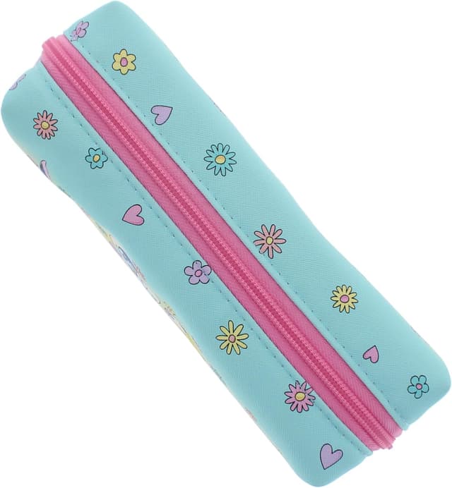 Detalle de Blueprint Collections Pokémon Pencil Case (Pikachu & Eevee) Zip-Up Pouch, 20 x 6.5 x 8cm