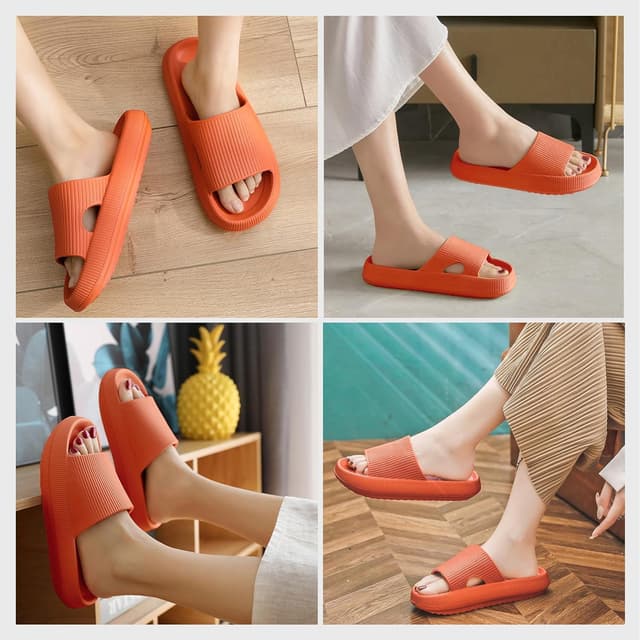 Detalle 2 de HEOAARG Chaussons antidérapants homme/femme « Nuage » en EVA, sliders à séchage rapide