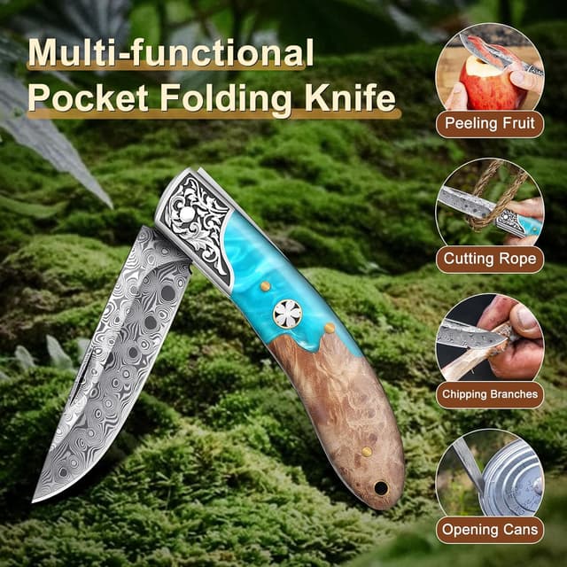 Detalle 1 de Freelander Klappmesser 7 cm Klinge aus 5CR15