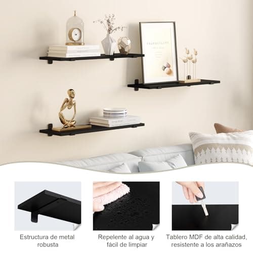 Thumbnail 5 de EUGAD Estantería de Pared 60x20x7 cm