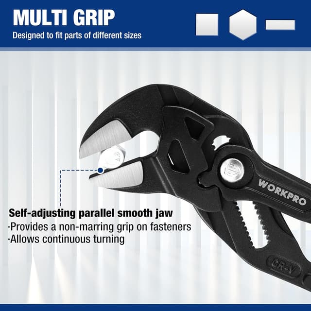 Thumbnail 3 de WORKPRO 250 mm Adjustable Pliers Wrench