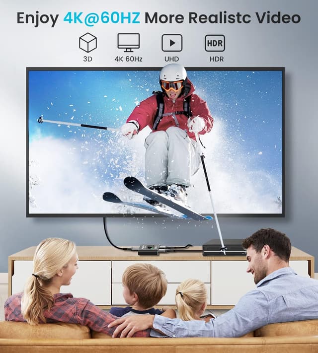 Thumbnail 3 de TealKoo Switch HDMI 4K@60Hz bidirezionale