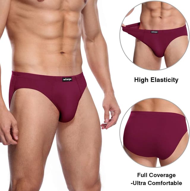 Detalle de wirarpa Herren-Slip aus Microfaser mit Stretch, Größen S–XXXL (Beutel/Double-Layer-Pouch)