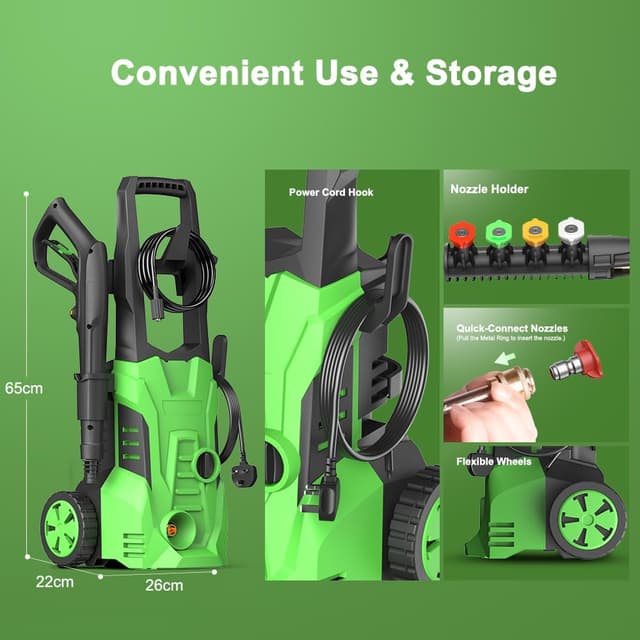 Thumbnail 6 de Pressure Washer Power Jet with 4 Nozzles