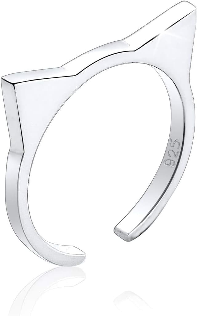 Detalle de Elli Ring Damen Katzenohren 925 Silber