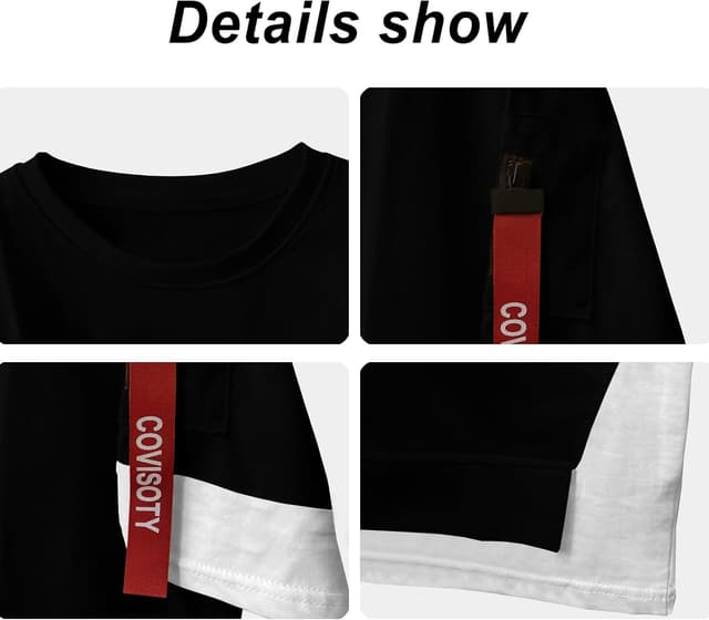 Detalle 1 de Covisoty T-Shirt techwear homme