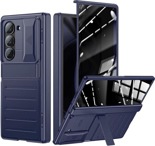 Thumbnail 6 de for Samsung Galaxy Z Fold6 Slim Hinge Stand Case with Screen Protector (Blue)