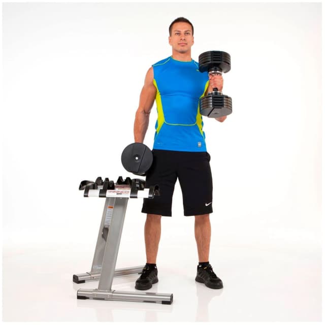 Detalle 2 de Hammer Smartlock 2x20 kg — set de mancuernas con soporte 🏋