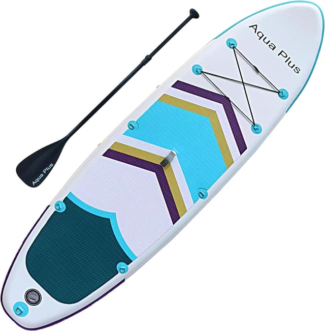 Detalle de SUP gonfiabile Aqua Plus da 15 cm di spessore con pagaia, pompa e accessori