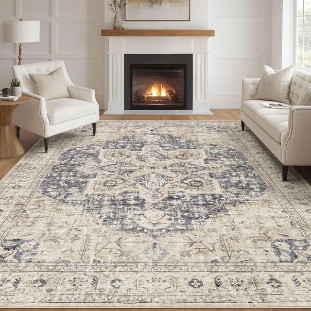 Imagen de Tortania Area Rug 9x12 Washable Rug en OfertitasTOP